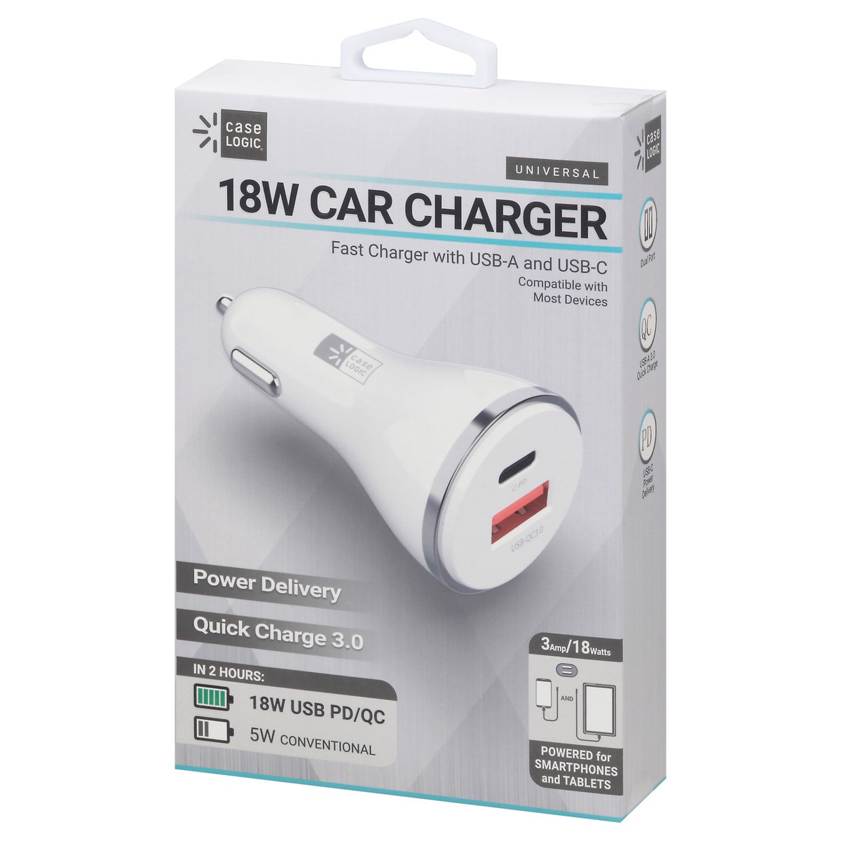 slide 6 of 9, Case Logic 18 Watts Universal Car Charger 1 ea, 1 ct