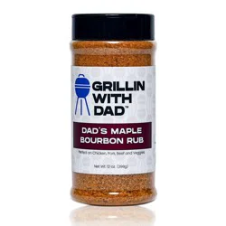 Grillin With Dad Maple Bourbon Rub, 12 oz