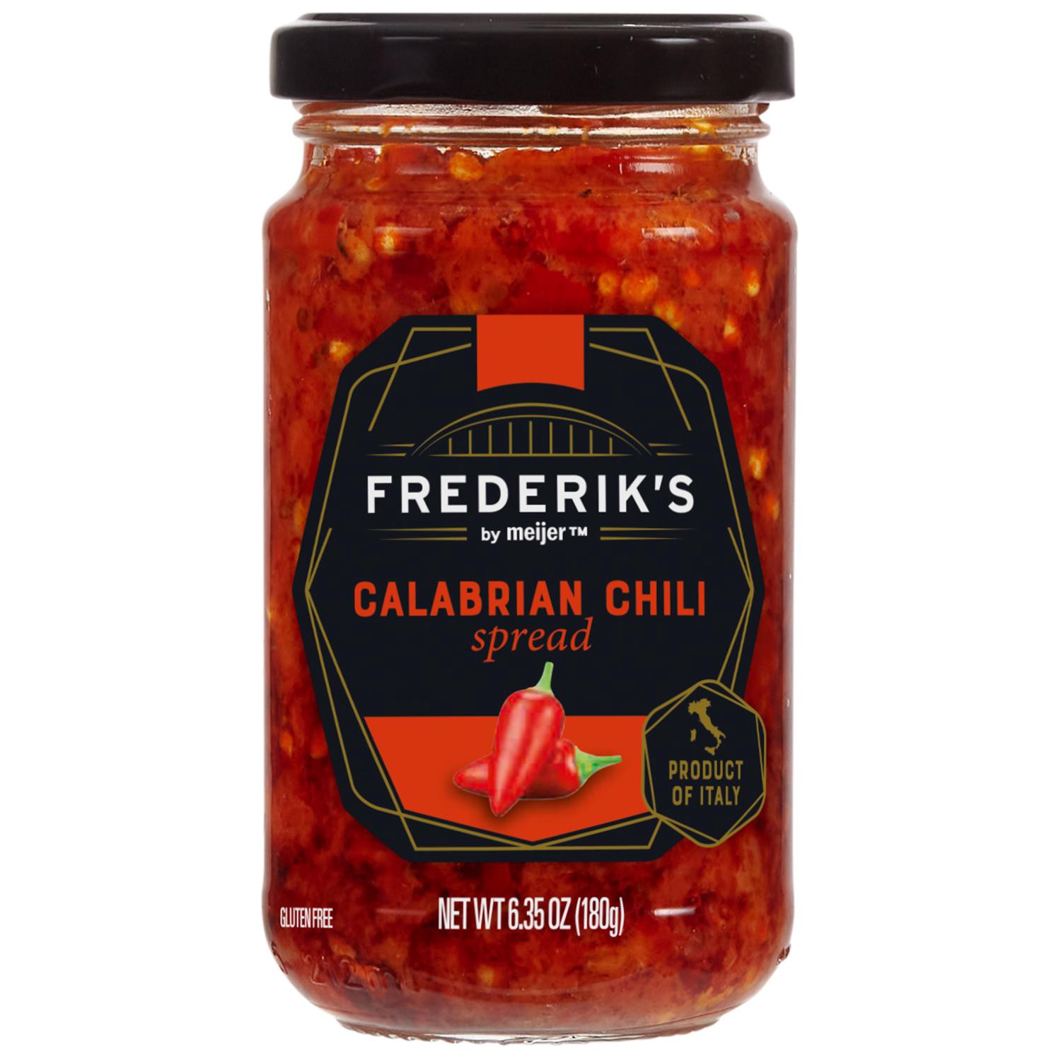 slide 1 of 2, Frederik's By Meijer Spicy Calabrian Chili Spread, 6.35 oz, 6.35 oz