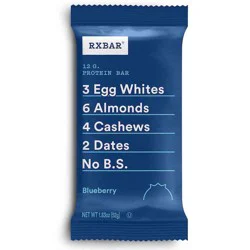 RXBAR Protein Bar, 12g Protein, Blueberry