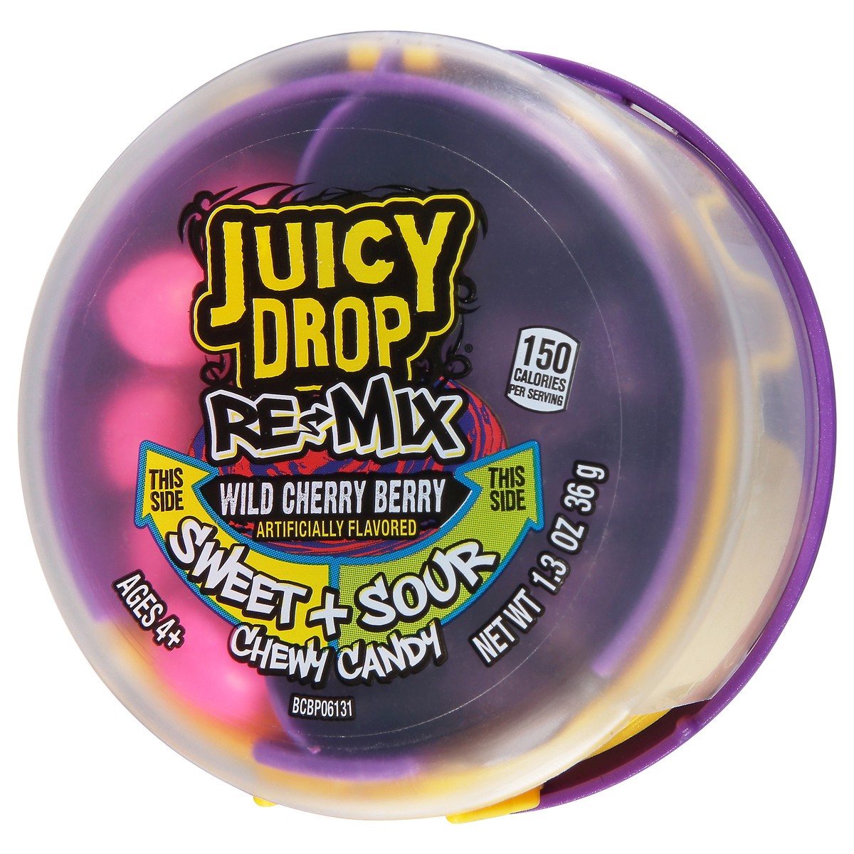 slide 3 of 10, Juicy Drop Re-Mix Sweet Sour Chewy Candy, 1.3 oz
