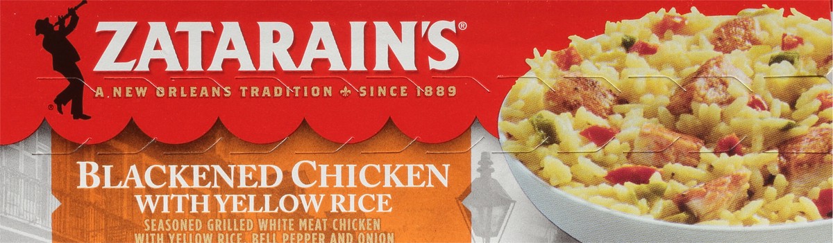 slide 9 of 9, Zatarain's Frozen Meal - Blackened Chicken with Yellow Rice, 10.5 oz