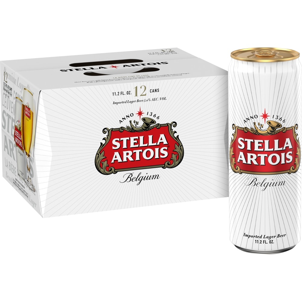 slide 1 of 8, Stella Artois Lager Beer, 12 ct; 11.2 oz