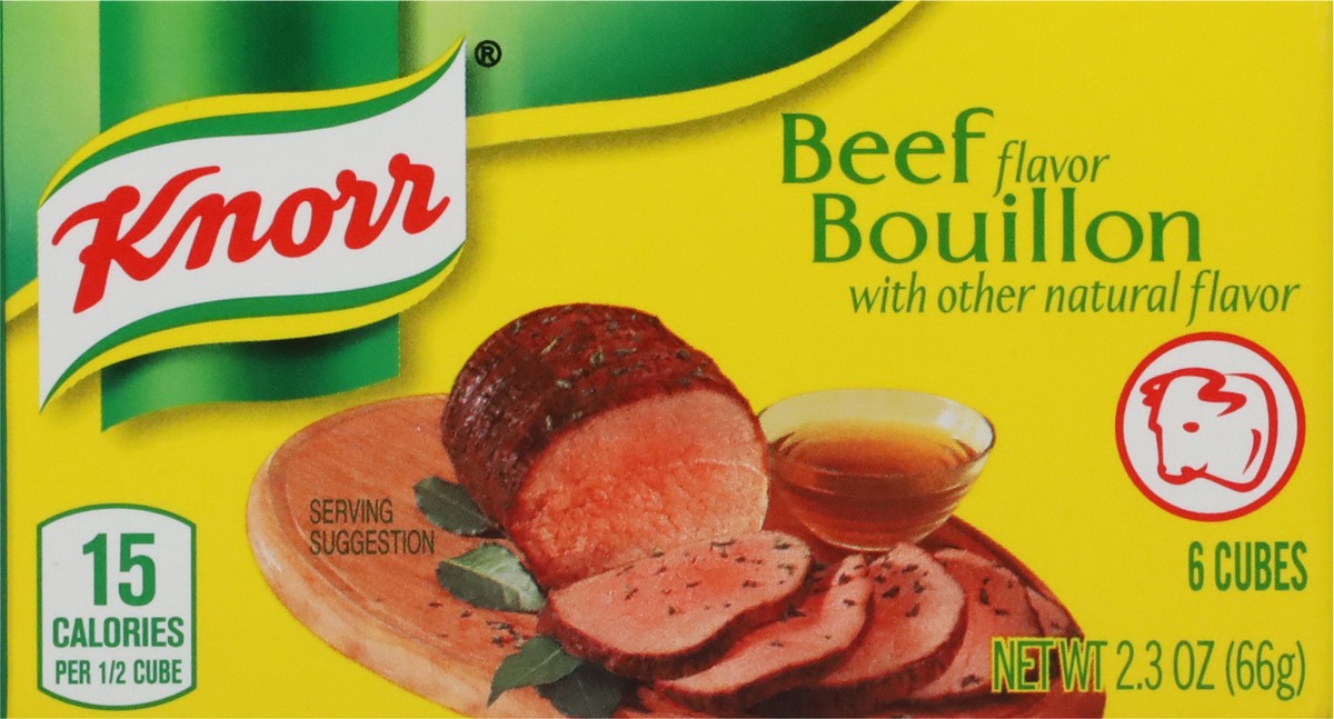 slide 6 of 9, Knorr Beef Flavor Bouillon 6 ea, 6 ct; 2.3 oz