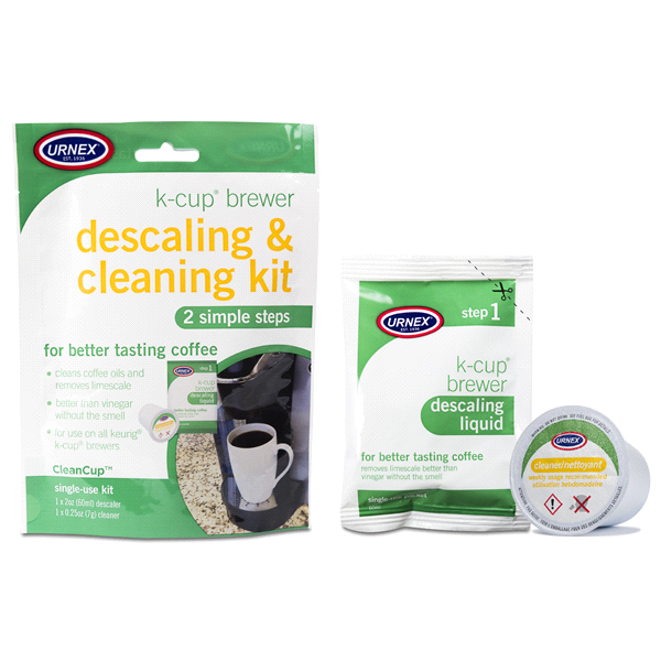 slide 1 of 1, Urnex K-Cup Descaling and Cleaning Kit, 1 ct