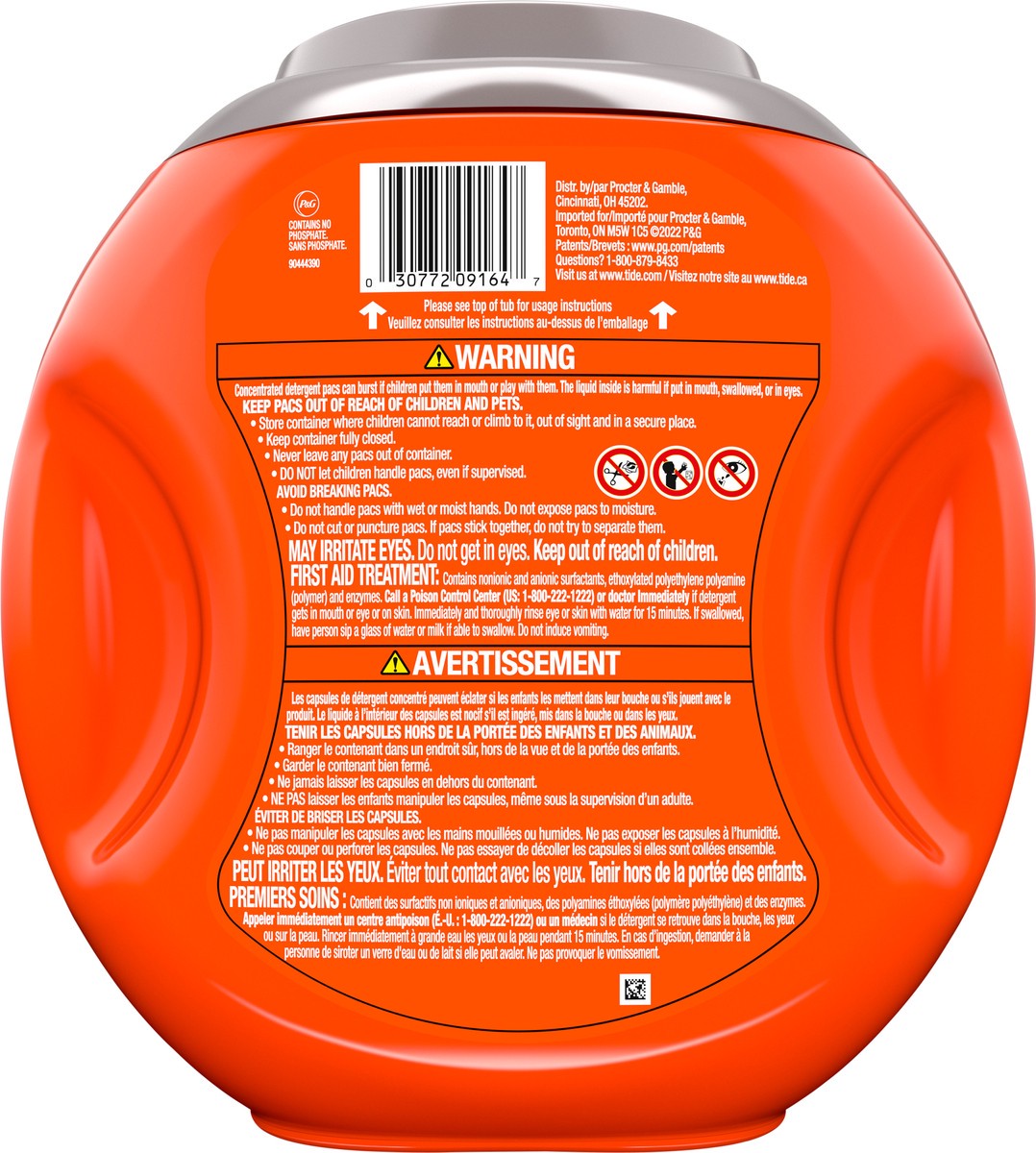 slide 9 of 9, Tide 4-n-1 Ultra Oxi PODS Laundry Detergent Pacs, 57 Count, HE Compatible, Built in Pre-treater for Stains, 59 oz