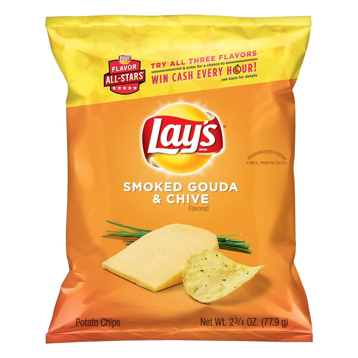 slide 1 of 1, Lay's Potato Chips Smoked Gouda & Chive, 2.75 oz