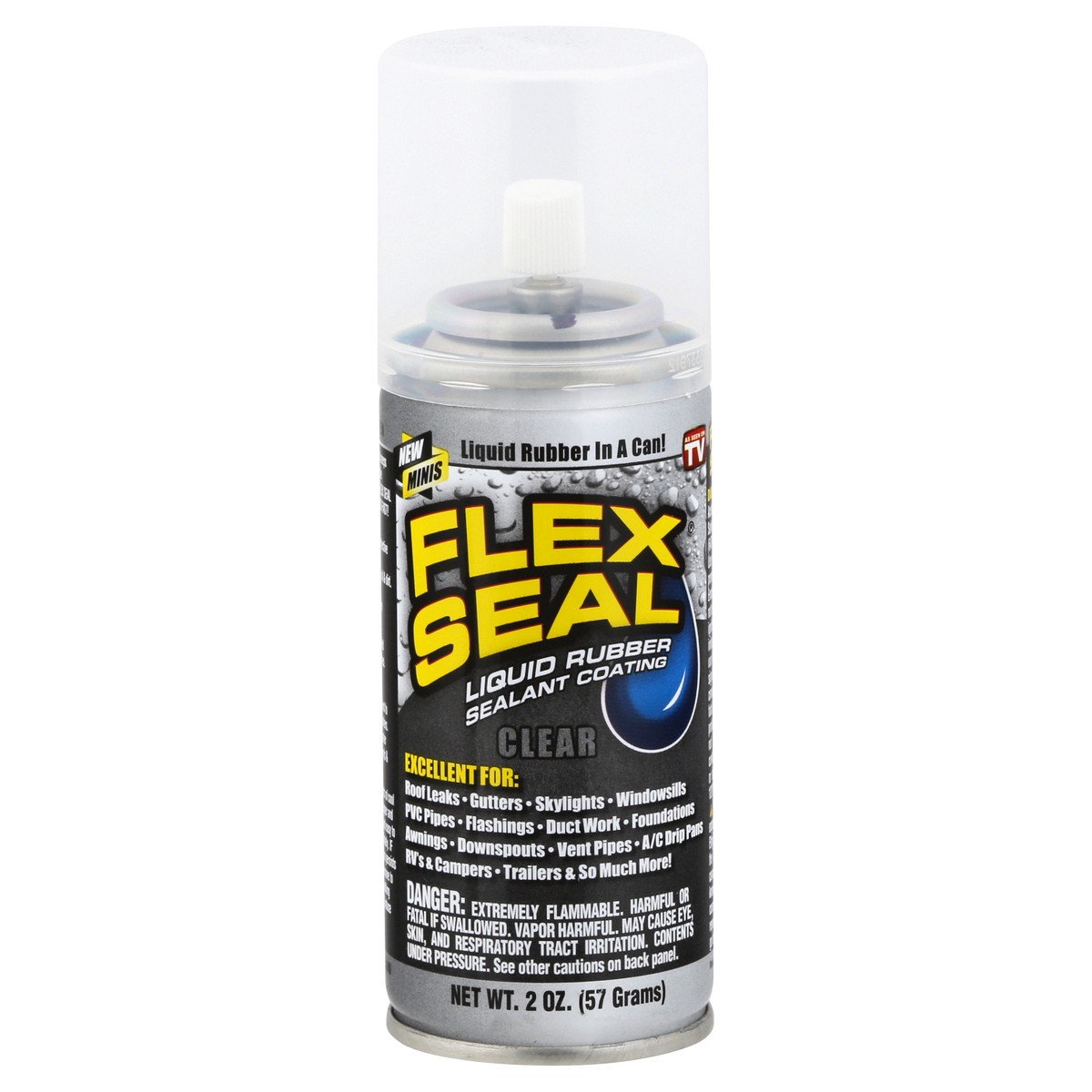 slide 1 of 7, Flex Seal Clear Mini Liquid Rubber Sealant, 2 oz