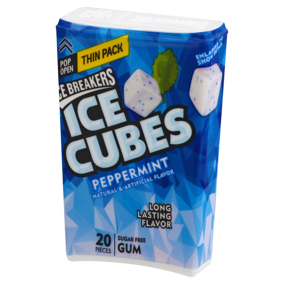slide 4 of 9, Ice Breakers ICE CUBES Peppermint Sugar Free Chewing Gum, Made with Xylitol, 1.62 oz, Thin Pack, 1 ct
