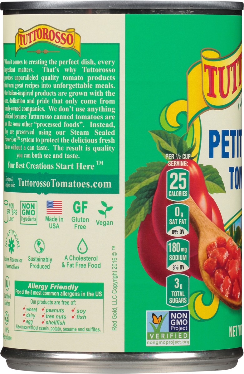 slide 5 of 7, Tuttorosso Petite Diced Tomatoes 14.5 oz. Can, 