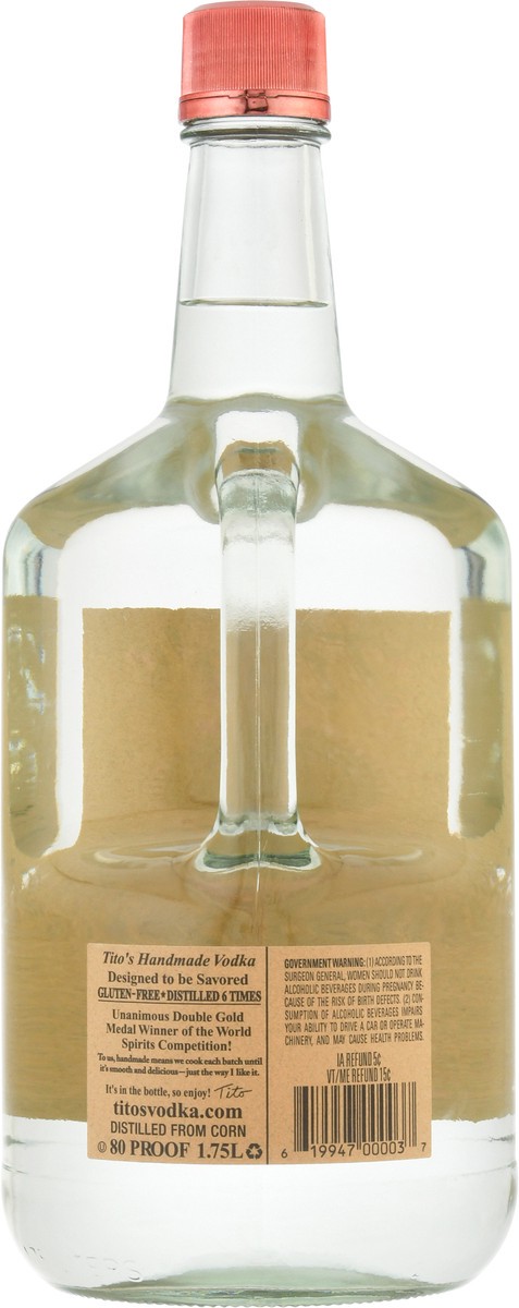 slide 3 of 9, Tito's Handmade Vodka - 1.75L Bottle, 1.75 liter