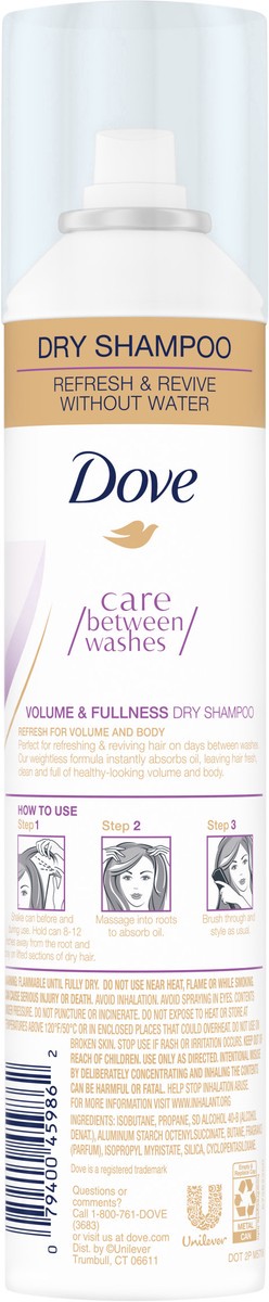 slide 3 of 3, Dove Advanced Volumizing Dry Shampoo Volume & Fullness, 7.3 oz, 7.3 oz