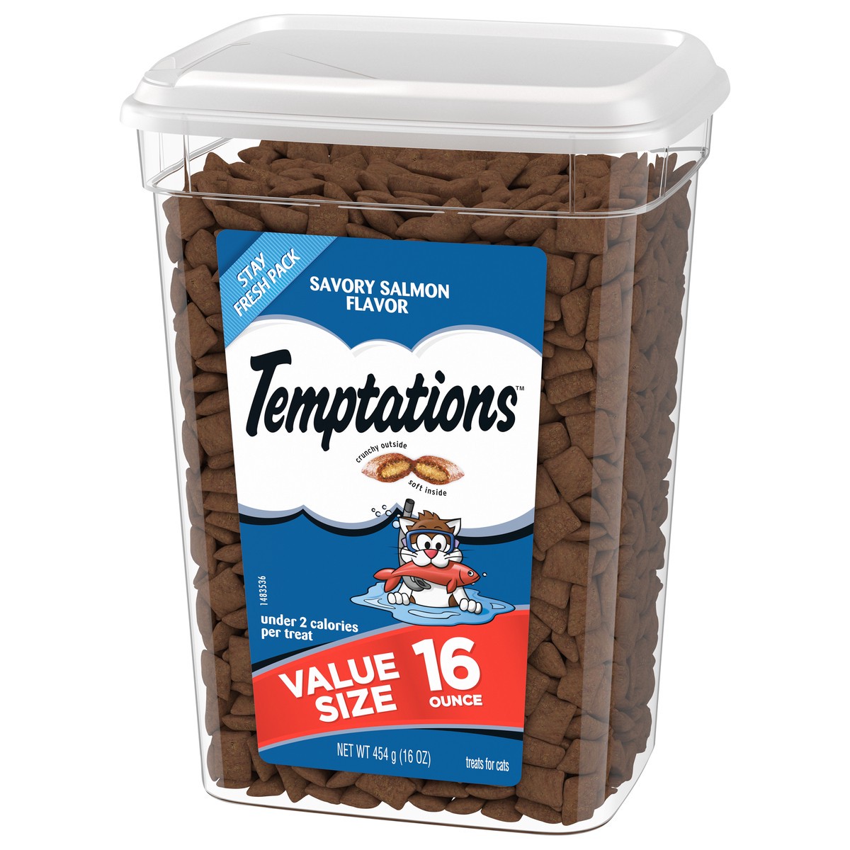 slide 16 of 16, Temptations Value Size Savory Salmon Flavor Treats for Cats Value Size 16 oz, 16 oz