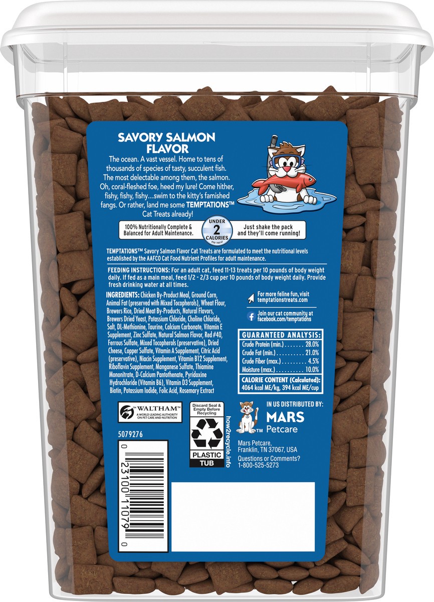 slide 14 of 16, Temptations Value Size Savory Salmon Flavor Treats for Cats Value Size 16 oz, 16 oz