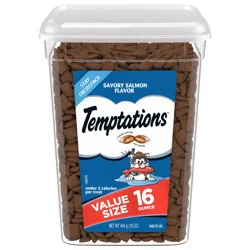 Temptations Value Size Savory Salmon Flavor Treats for Cats Value Size 16 oz