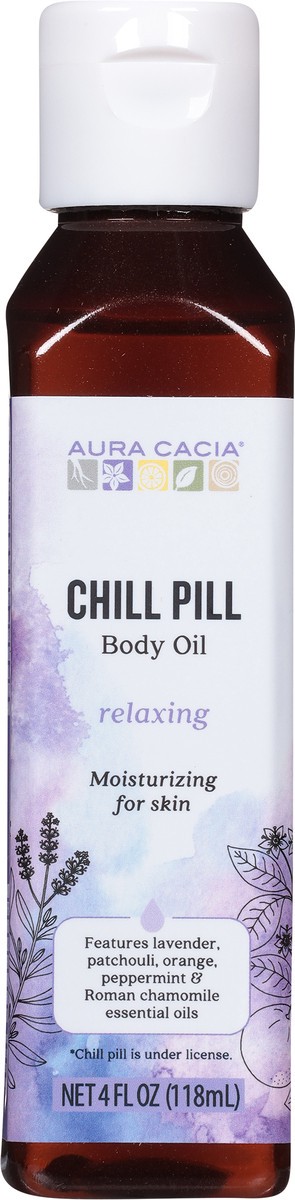 slide 9 of 9, Aura Cacia Relaxing Chill Pill Body Oil 4 fl oz, 4 fl oz