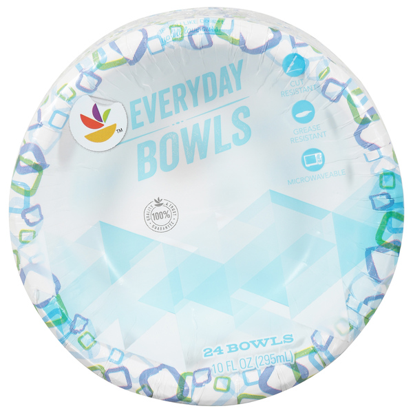 slide 1 of 1, Giant Everyday Paper Bowls 10 oz, 24 ct
