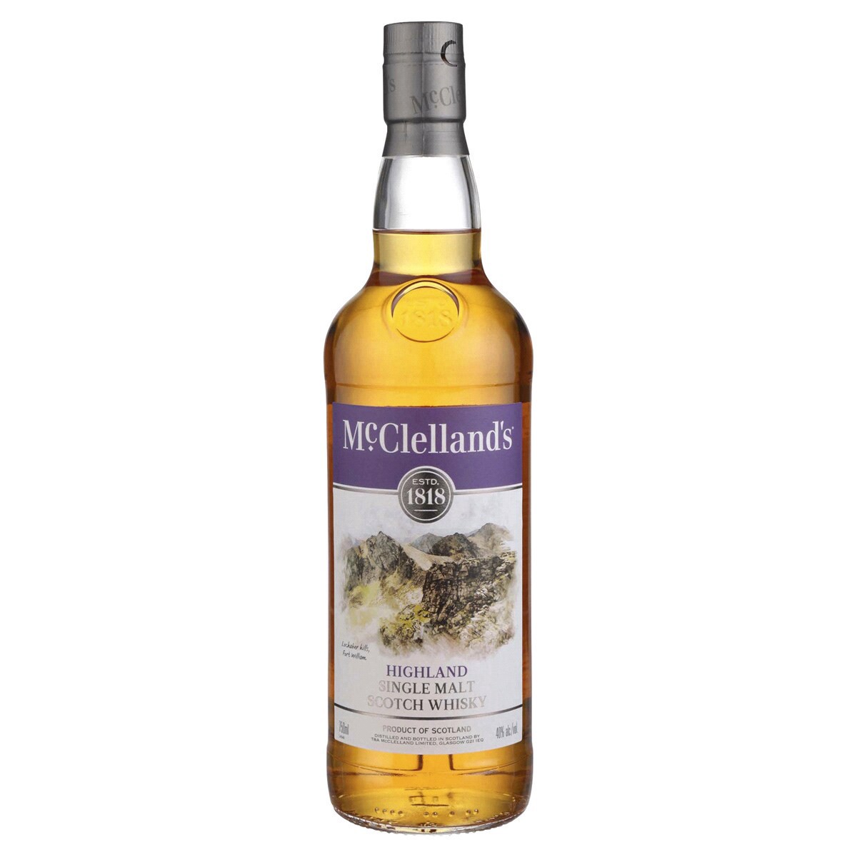 slide 1 of 2, OTHER-ALCOHOLIC BEVERAGES Mcclelland Highland, 750 ml