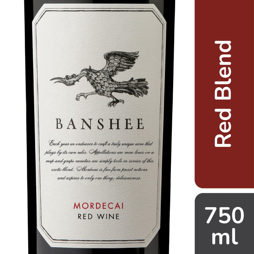 slide 1 of 6, Banshee Wines Mordecai Red, 750 ml