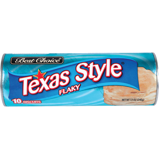 slide 1 of 1, Best Choice Texas Style Flaky Biscuits, 10 ct; 12 oz