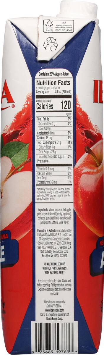 slide 4 of 14, Iberia Apple Nectar., 33.8 oz
