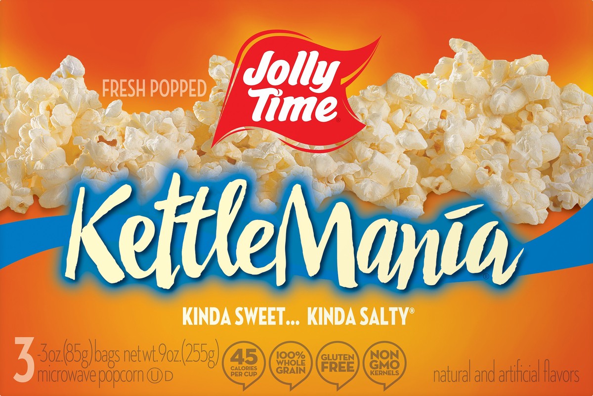 slide 8 of 10, Jolly Time Microwave Kettlemania Popcorn, 10.5 oz