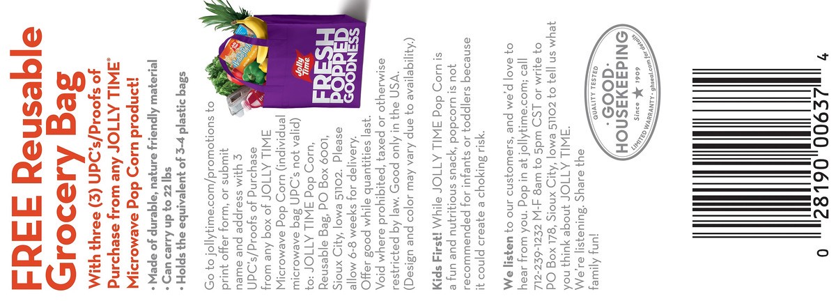 slide 7 of 10, Jolly Time Microwave Kettlemania Popcorn, 10.5 oz