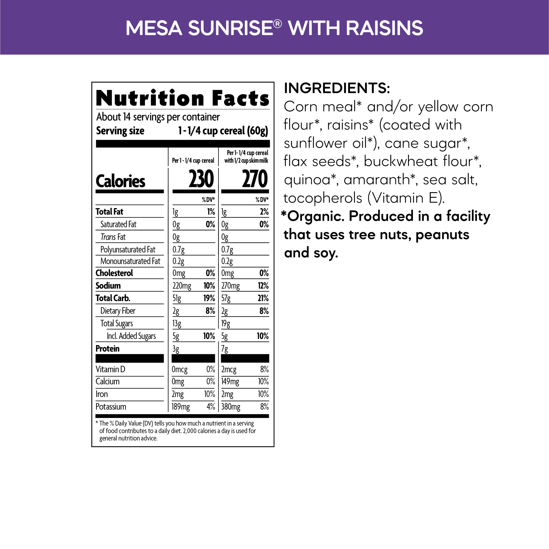 slide 2 of 6, Nature's Path Organic Mesa Sunrise With Raisins Cold Cereal 29oz EcoPac Bag, 29.1 oz