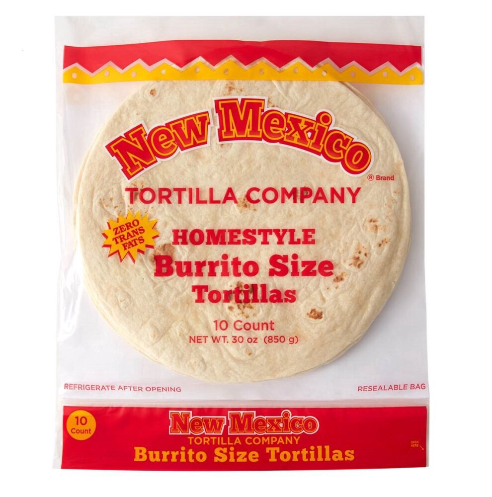 slide 2 of 2, New Mexico Burrito Tortillas, 10 ct; 30 oz