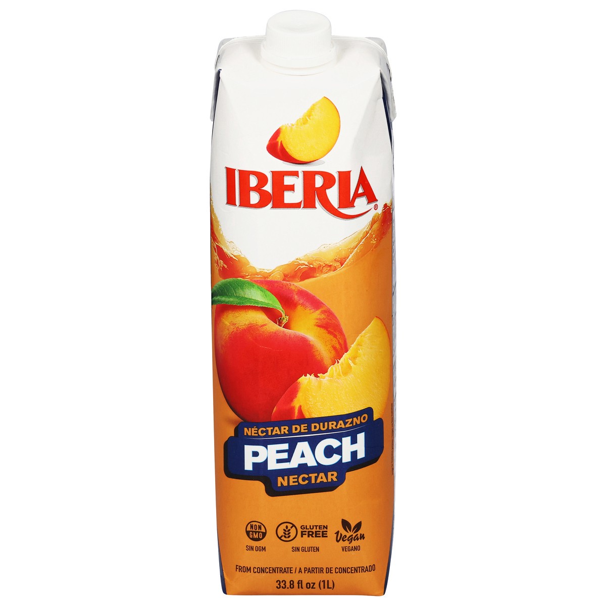 slide 13 of 14, Iberia Peach Nectar., 33.8 oz