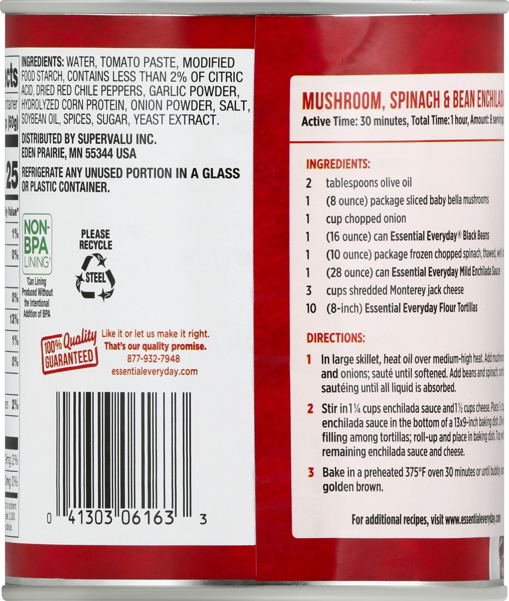 slide 6 of 6, Essential Everyday Red Mild Enchilada Sauce, 28 oz