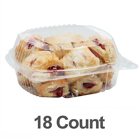 slide 1 of 1, Bakery Pastry Bites Raspberry 18 Count - Each, 18 ct