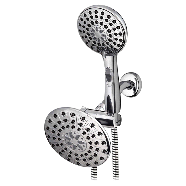 slide 1 of 1, Waterpik PowerSpray 6+1 Mode Dual Shower Head VLL-133-663VB, Chrome, 1 ct