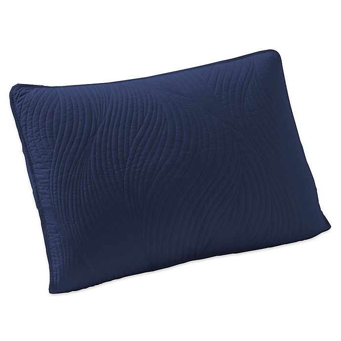 slide 1 of 1, Brielle Stream King Pillow Shams - Navy, 2 ct