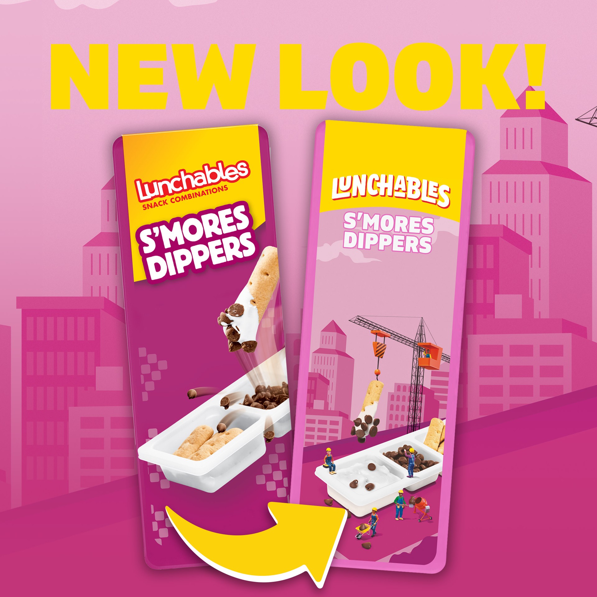 slide 3 of 5, Lunchables S'mores Dippers with Marshmallow Creme, Milk Chocolate Chips and Honey Graham Sticks, 2.3 oz Tray, 2.3 oz