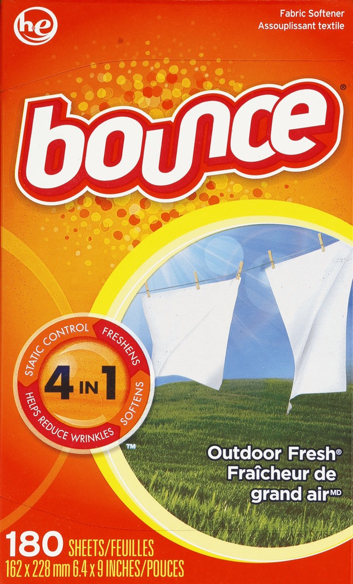 slide 2 of 5, Bounce Fabric Softener 180 ea, 180 ct