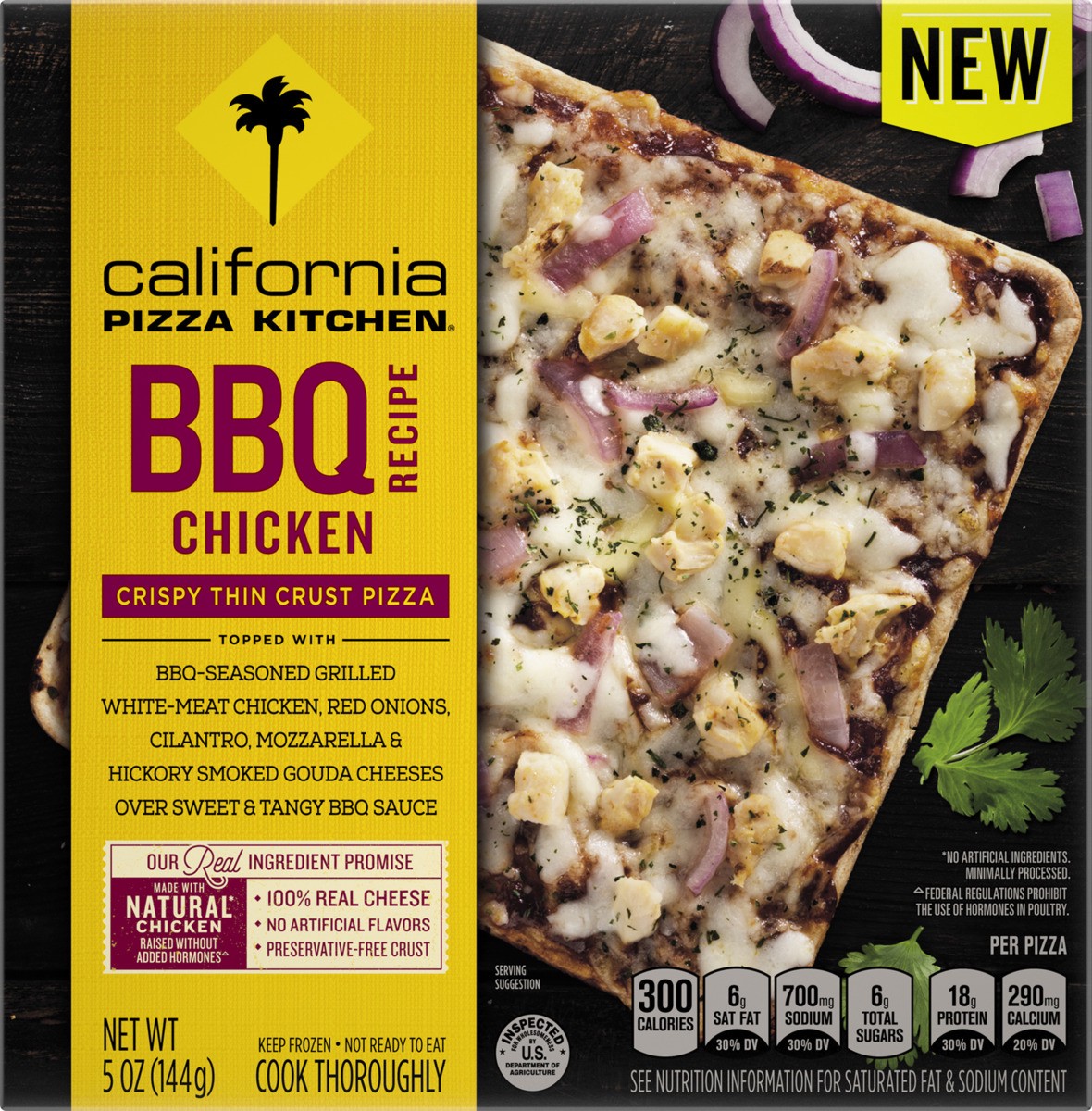 slide 10 of 11, California Pizza Kitchen Bbq Recipe Chicken Crispy Thin Crust Pizza, 5 oz