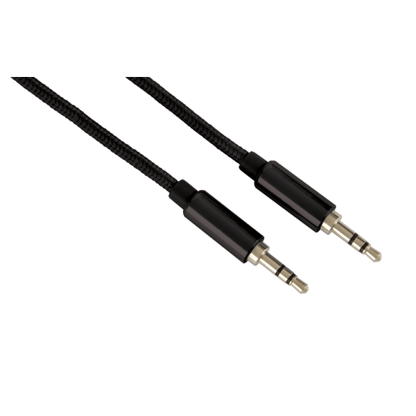 slide 1 of 1, Ativa Braided Auxiliary Audio Cable For Apple Iphone And Ipod, 3.5 Mm, 3', Black, 1 ct