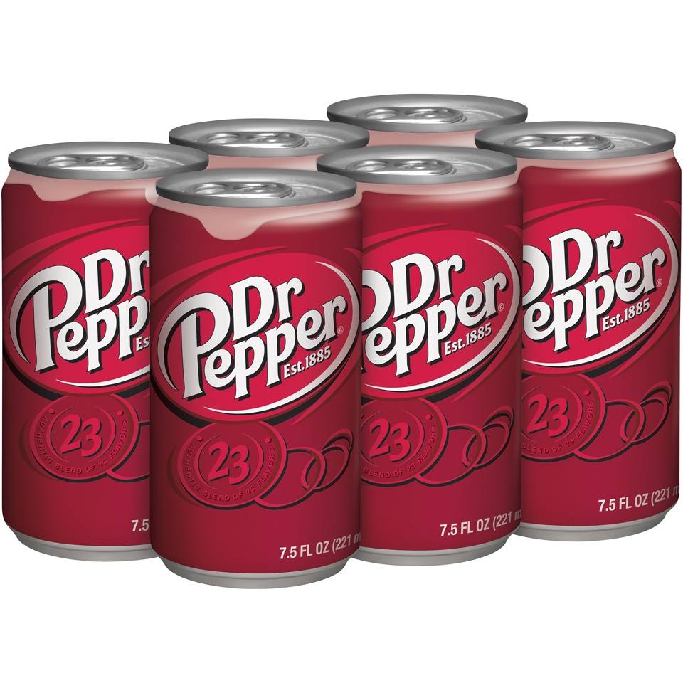 slide 2 of 3, Dr Pepper, 6 ct; 7.5 fl oz