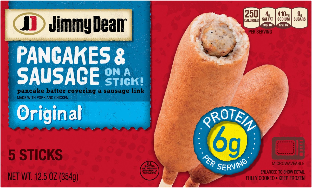 slide 4 of 8, Jimmy Dean Pancake & Sausage on a Stick!, Original, 12.5 oz