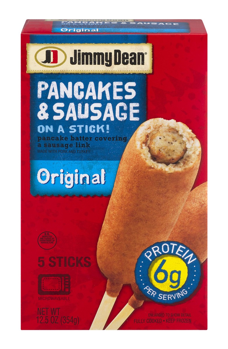 slide 1 of 8, Jimmy Dean Pancake & Sausage on a Stick!, Original, 12.5 oz