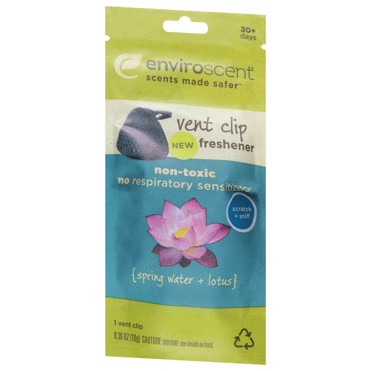 slide 4 of 9, Enviroscent Auto Vent Clip Spring Water Lotus, 1 ct