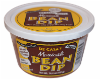 slide 1 of 1, De Casa Salsa & Bean Dip, 14.4 oz