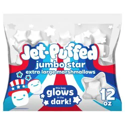 Jet-Puffed Jumbo Star Marshmallows, Bag, 12 OZ