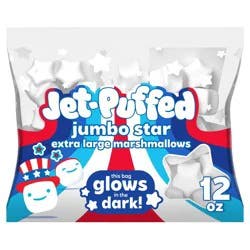 Jet-Puffed Jumbo Star Marshmallows, Bag, 12 OZ