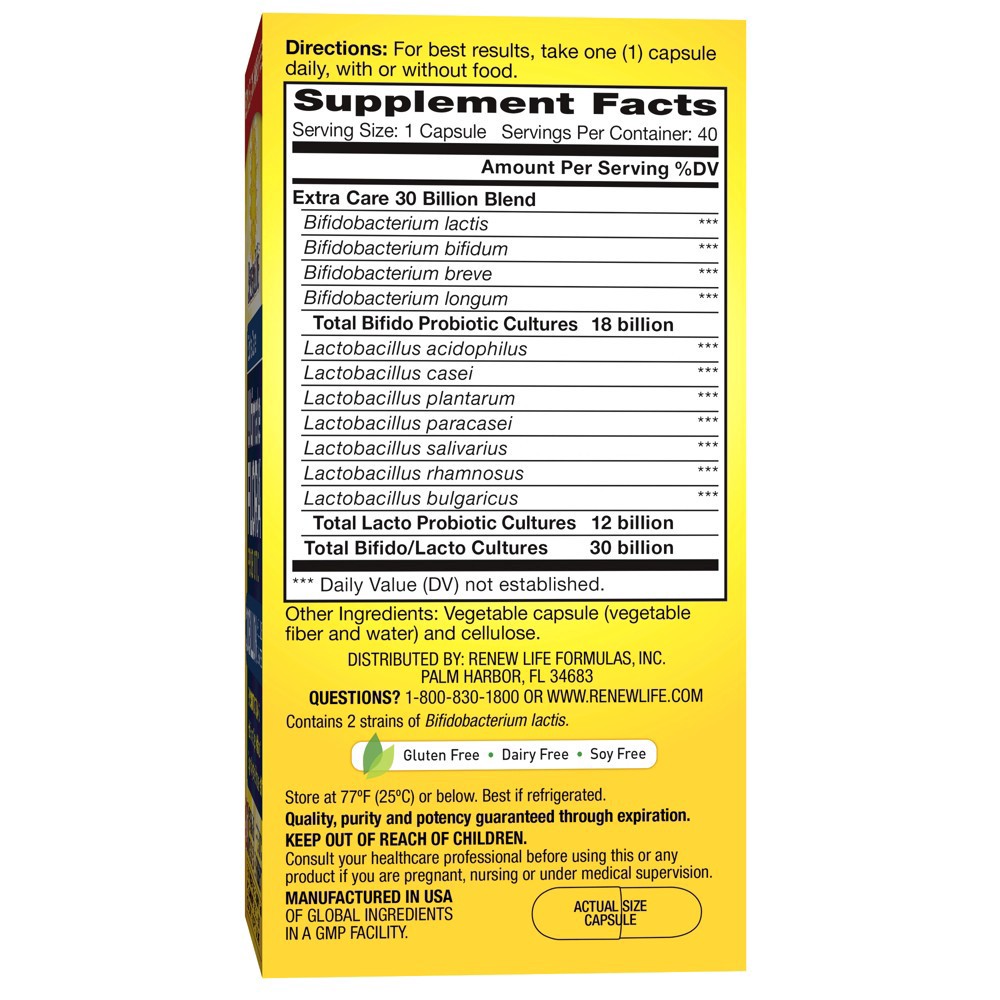 slide 2 of 8, Renew Life Ultimate Flora Probiotic 40 ea, 40 ct