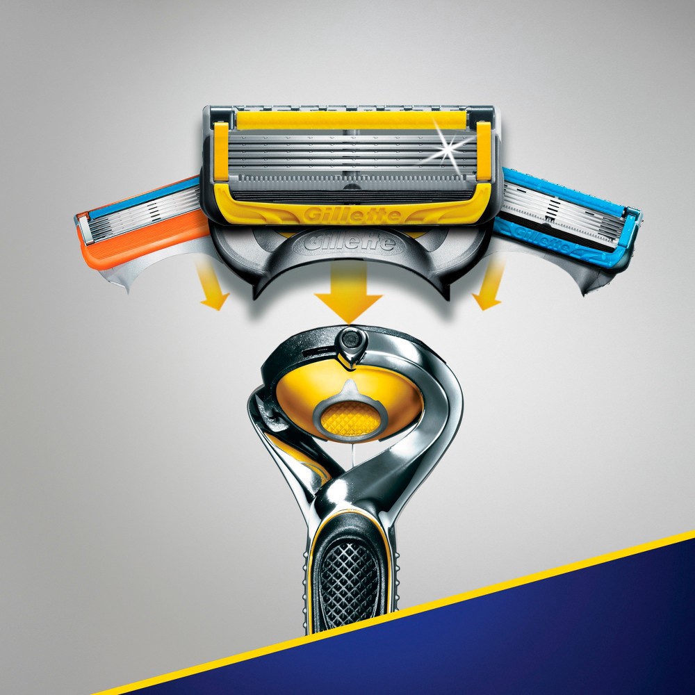 slide 4 of 10, Fusion5 ProGlide Shield Shaving Razor for Men, 1 Razor Handle, 1 Refill, 2x Lubrication, FlexBall Handle and Precision Trimmer for Men, 1 ct