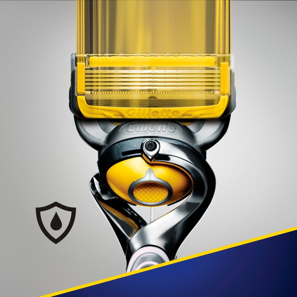 slide 2 of 10, Fusion5 ProGlide Shield Shaving Razor for Men, 1 Razor Handle, 1 Refill, 2x Lubrication, FlexBall Handle and Precision Trimmer for Men, 1 ct