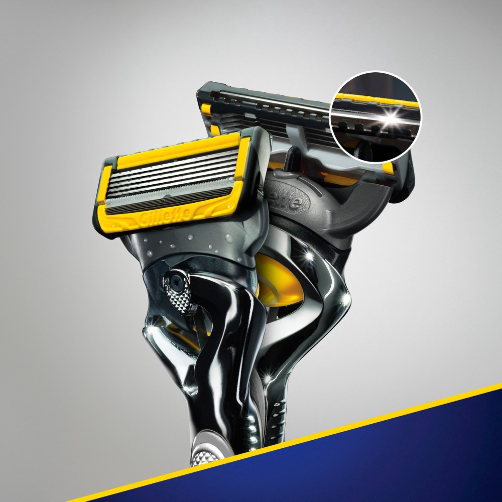 slide 8 of 10, Fusion5 ProGlide Shield Shaving Razor for Men, 1 Razor Handle, 1 Refill, 2x Lubrication, FlexBall Handle and Precision Trimmer for Men, 1 ct