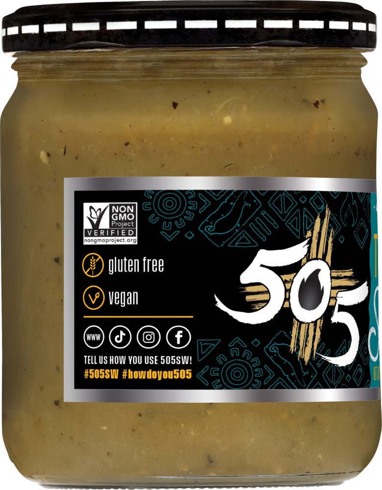 slide 2 of 5, 505 Southwestern Roadhouse Tomatillo And Medium Roasted Green Chile Salsa, 15 oz